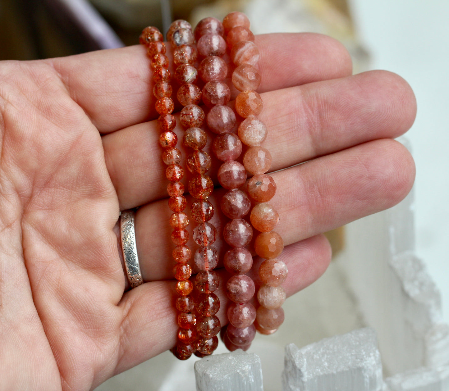 Sunstone Stretch Bracelets