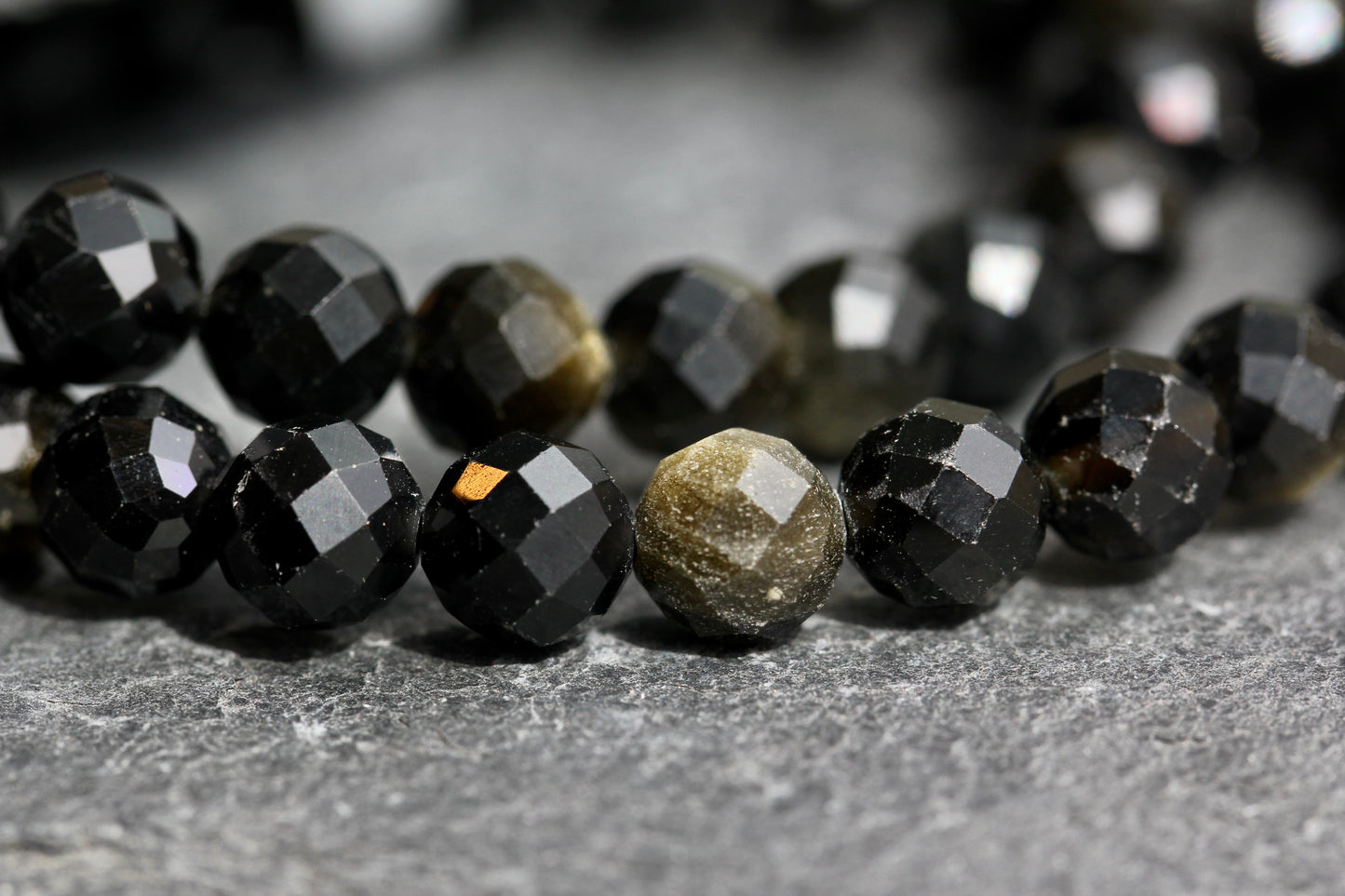 Sheen Obsidian Stretch Bracelet