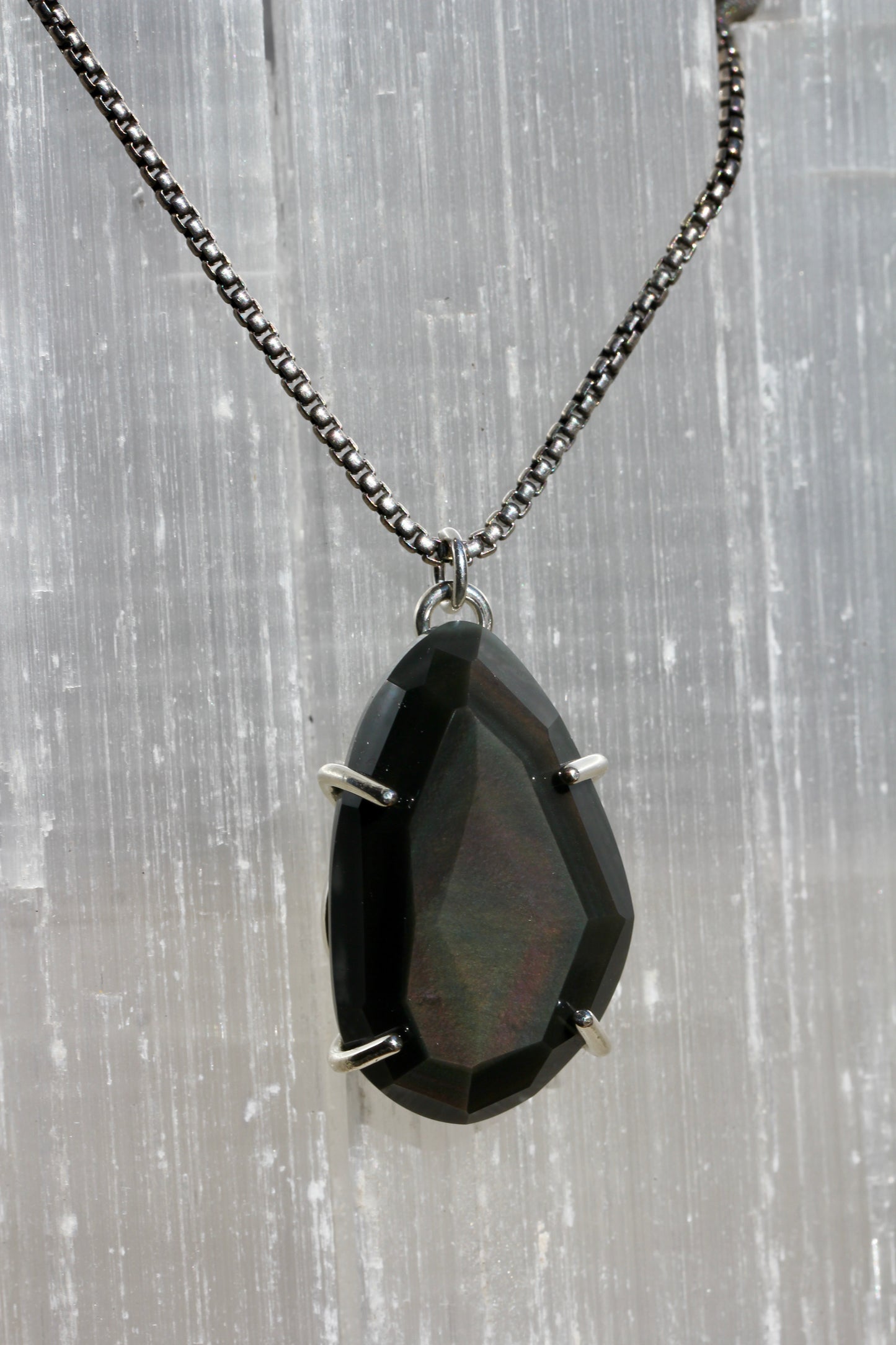 Rainbow Obsidian Necklace