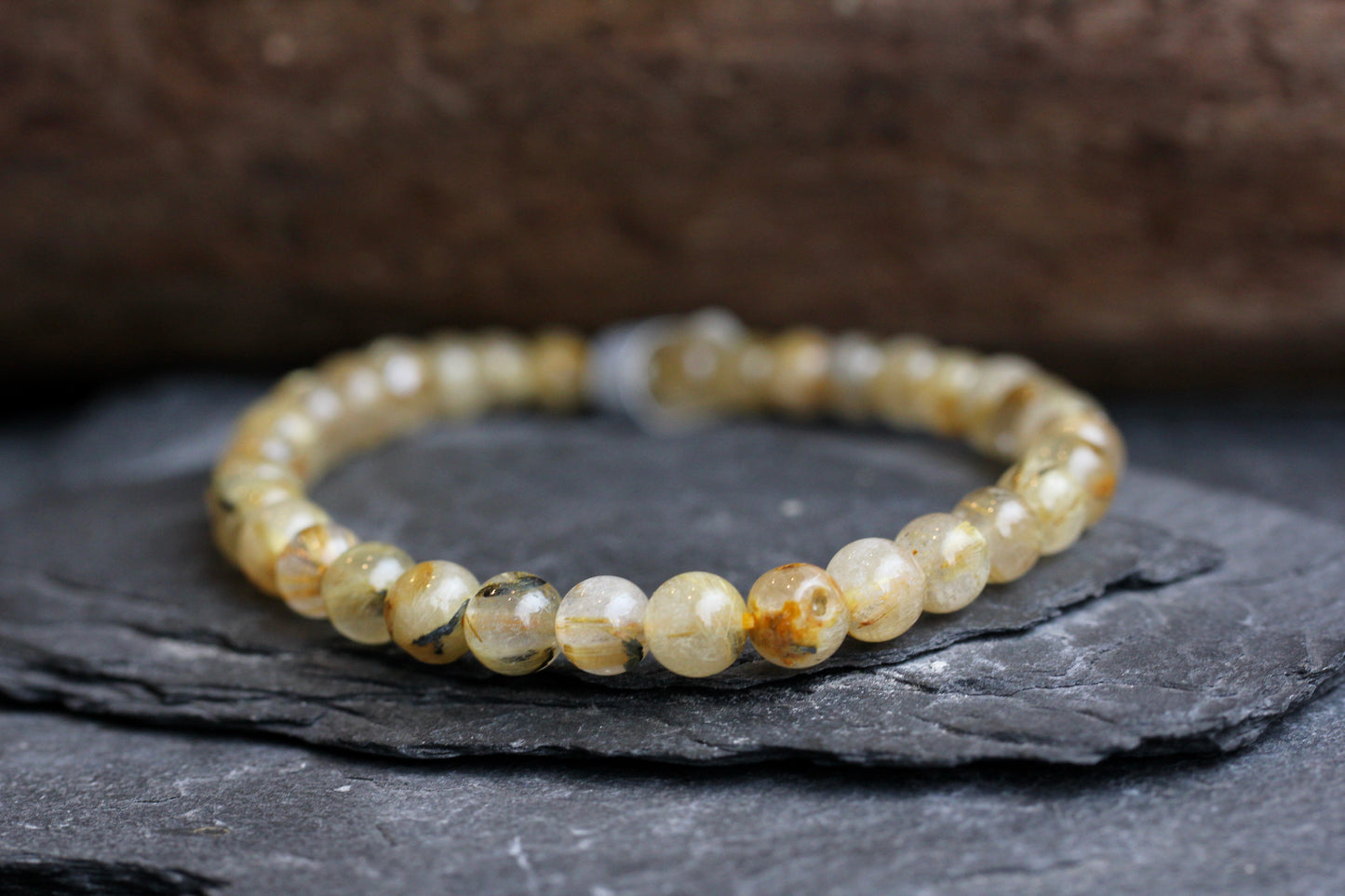Rutilated Quartz Stretch Bracelets