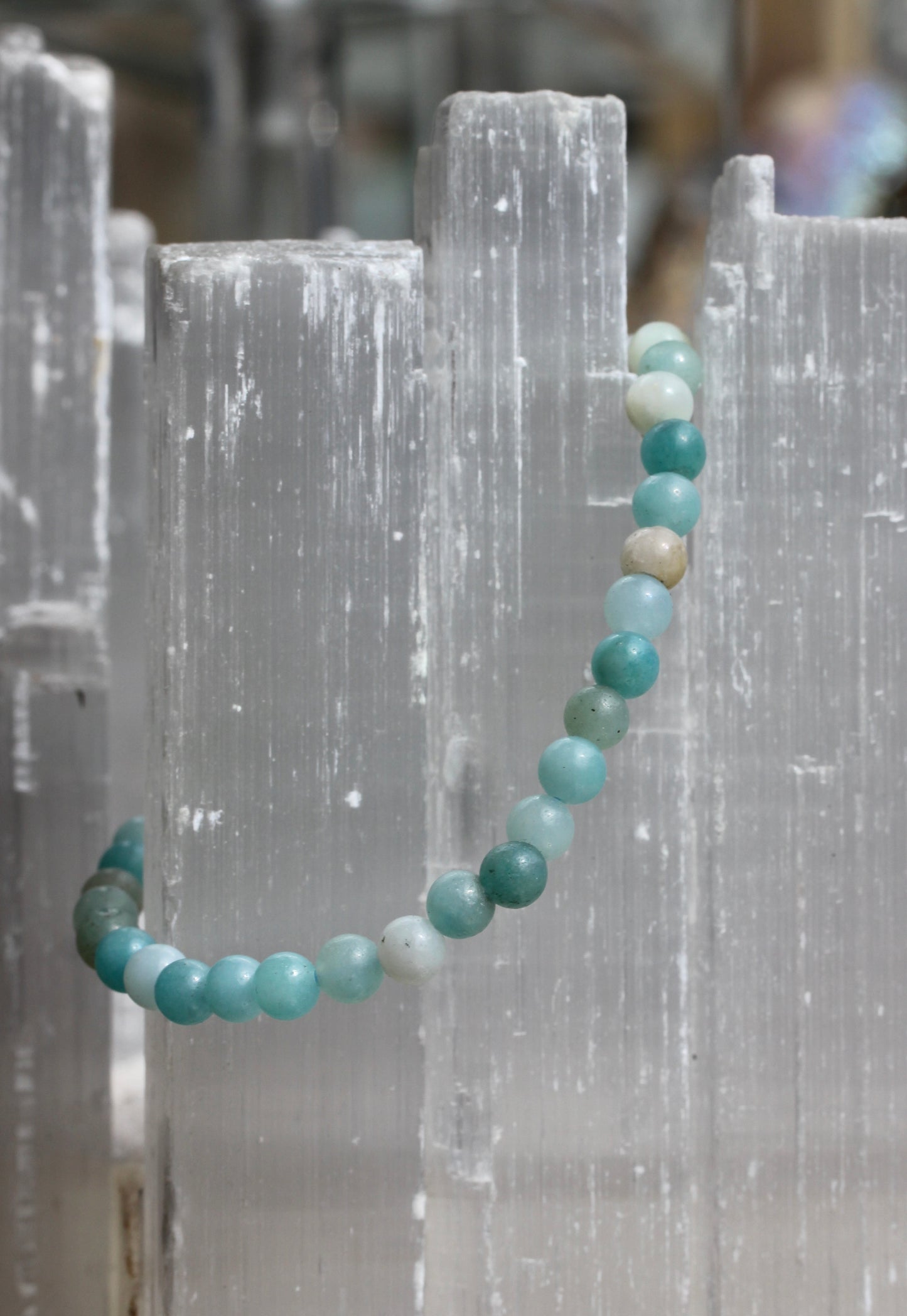 Amazonite Bead Stretch Bracelets