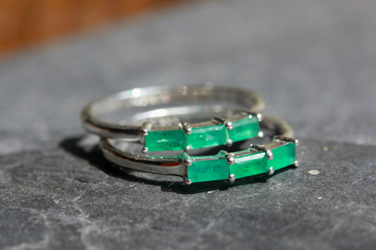 Emerald Baguette Ring