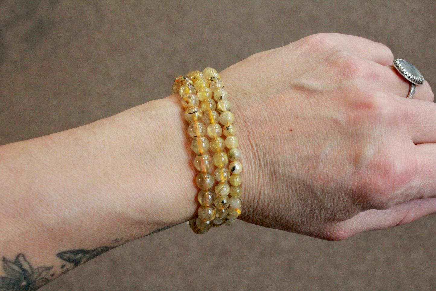 Rutilated Quartz Stretch Bracelets