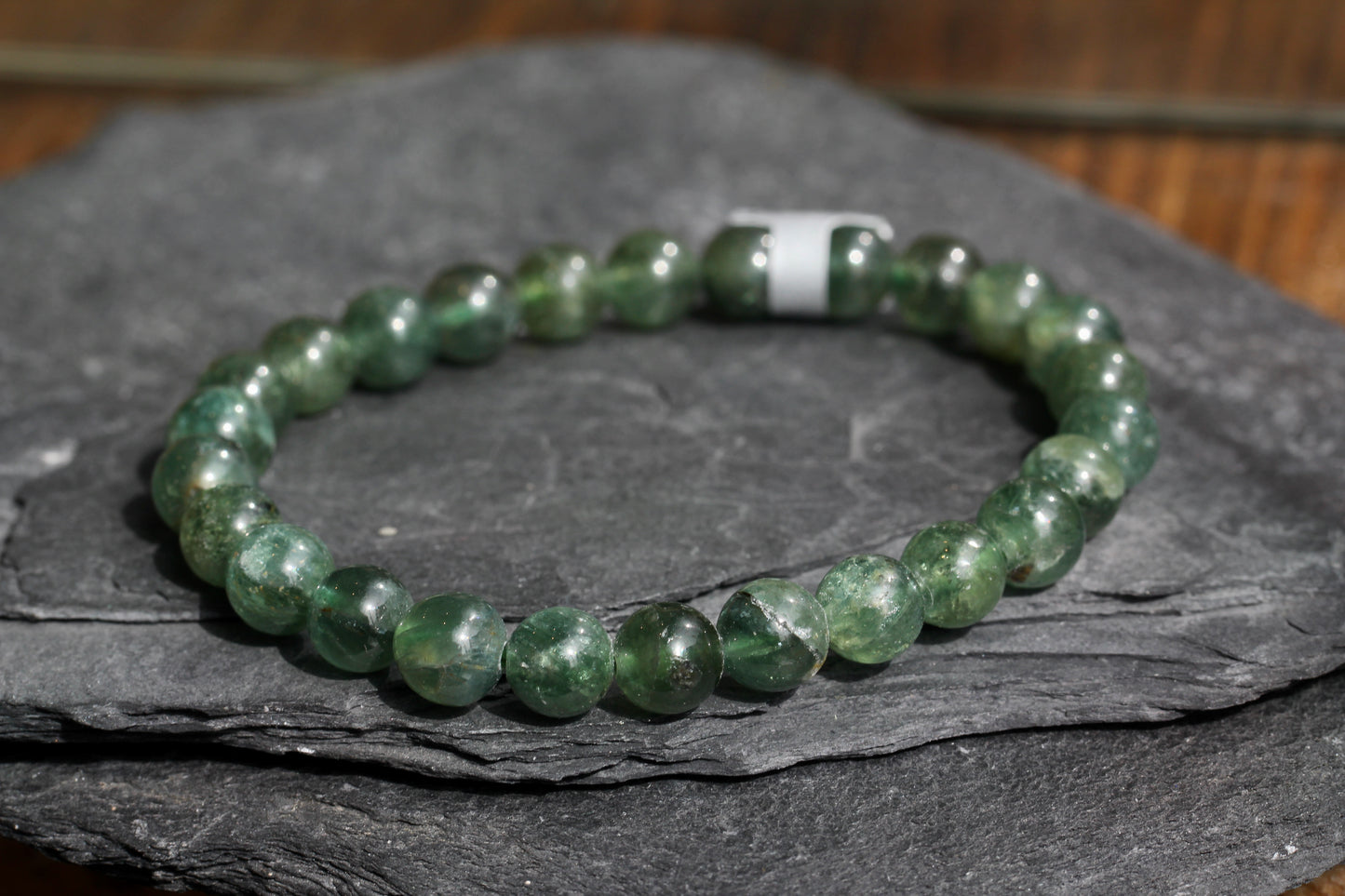 Green Apatite Stretch Bead Bracelets