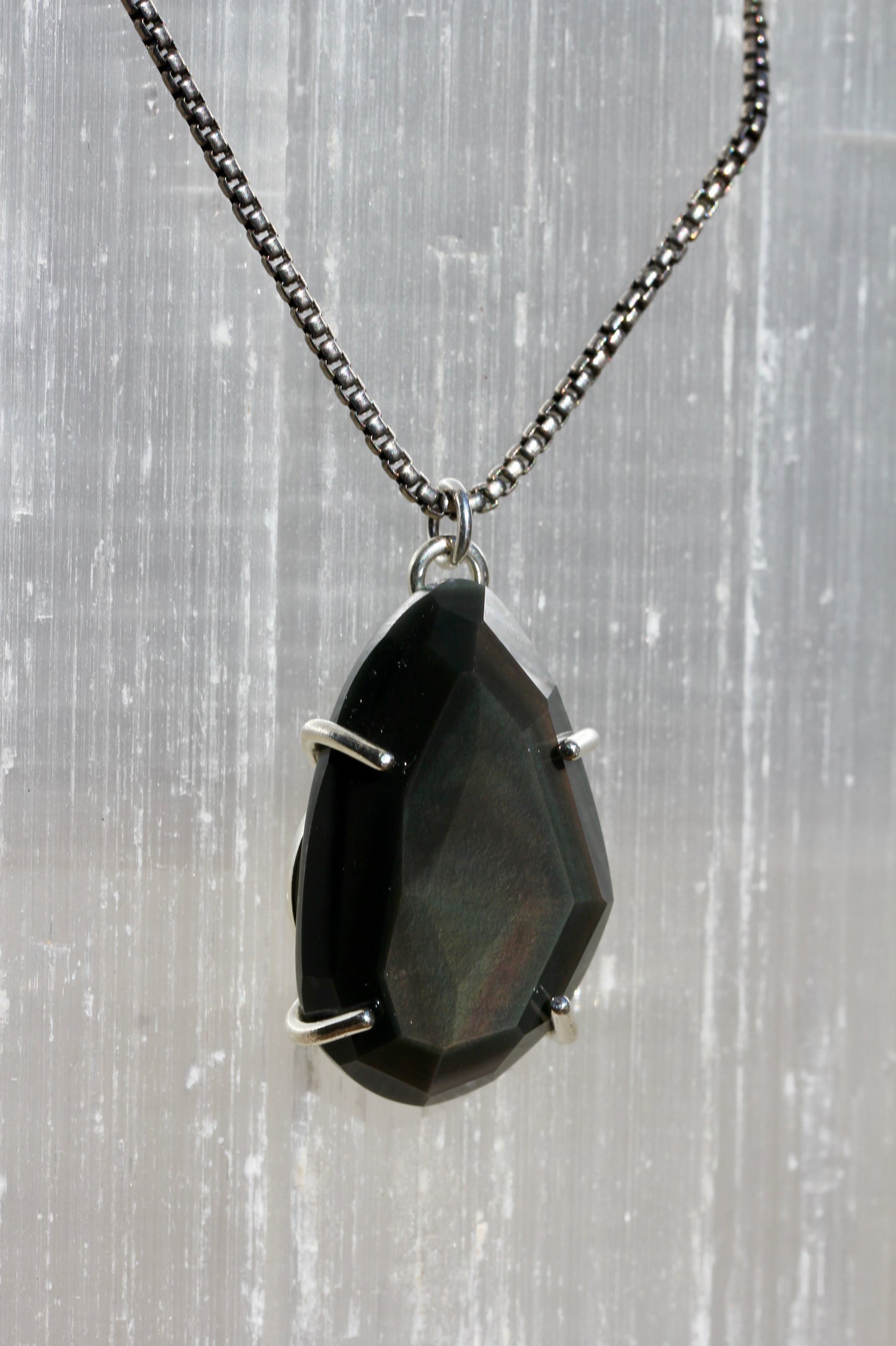 Rainbow Obsidian Necklace