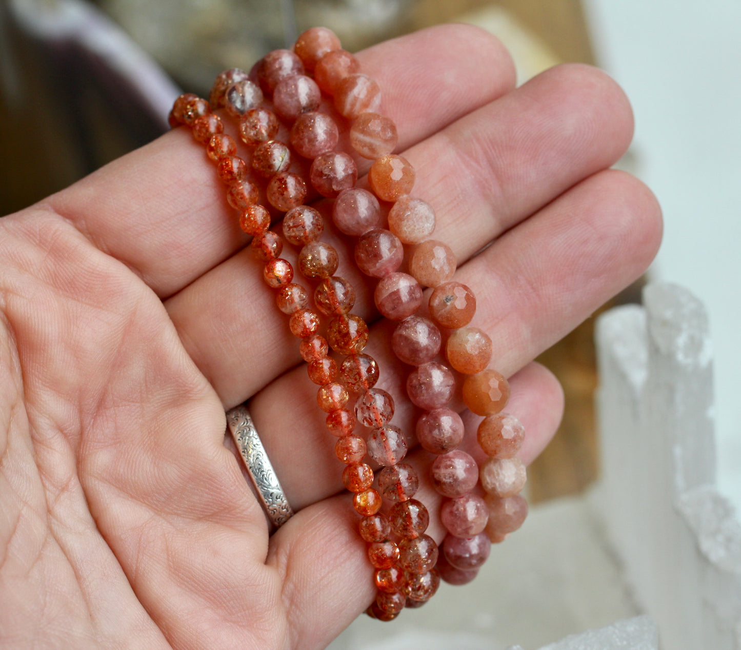 Sunstone Stretch Bracelets
