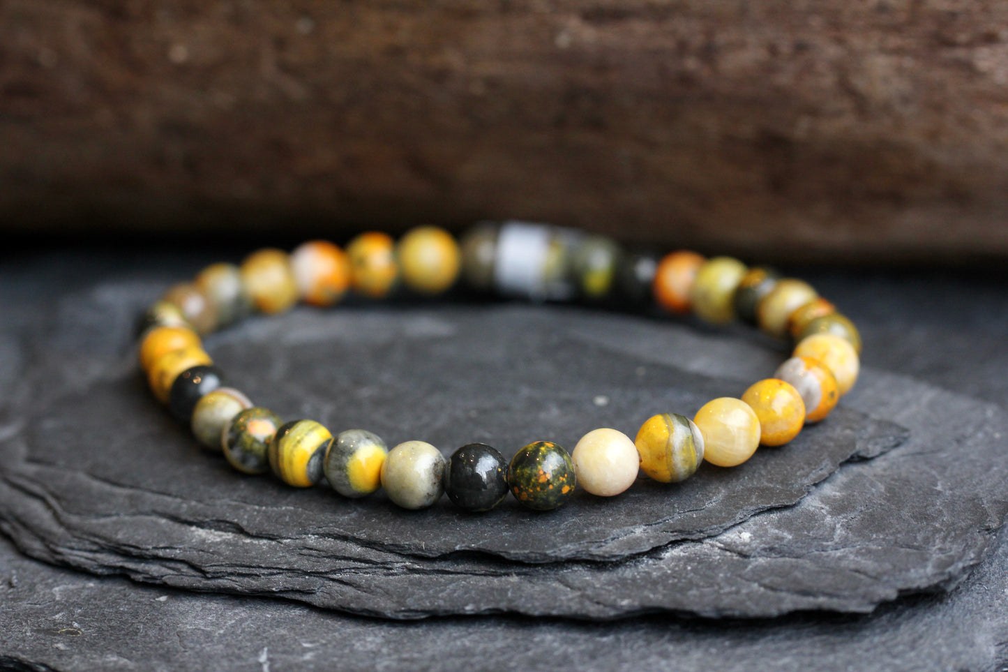 Bumble Bee Jasper Stretch Bracelets