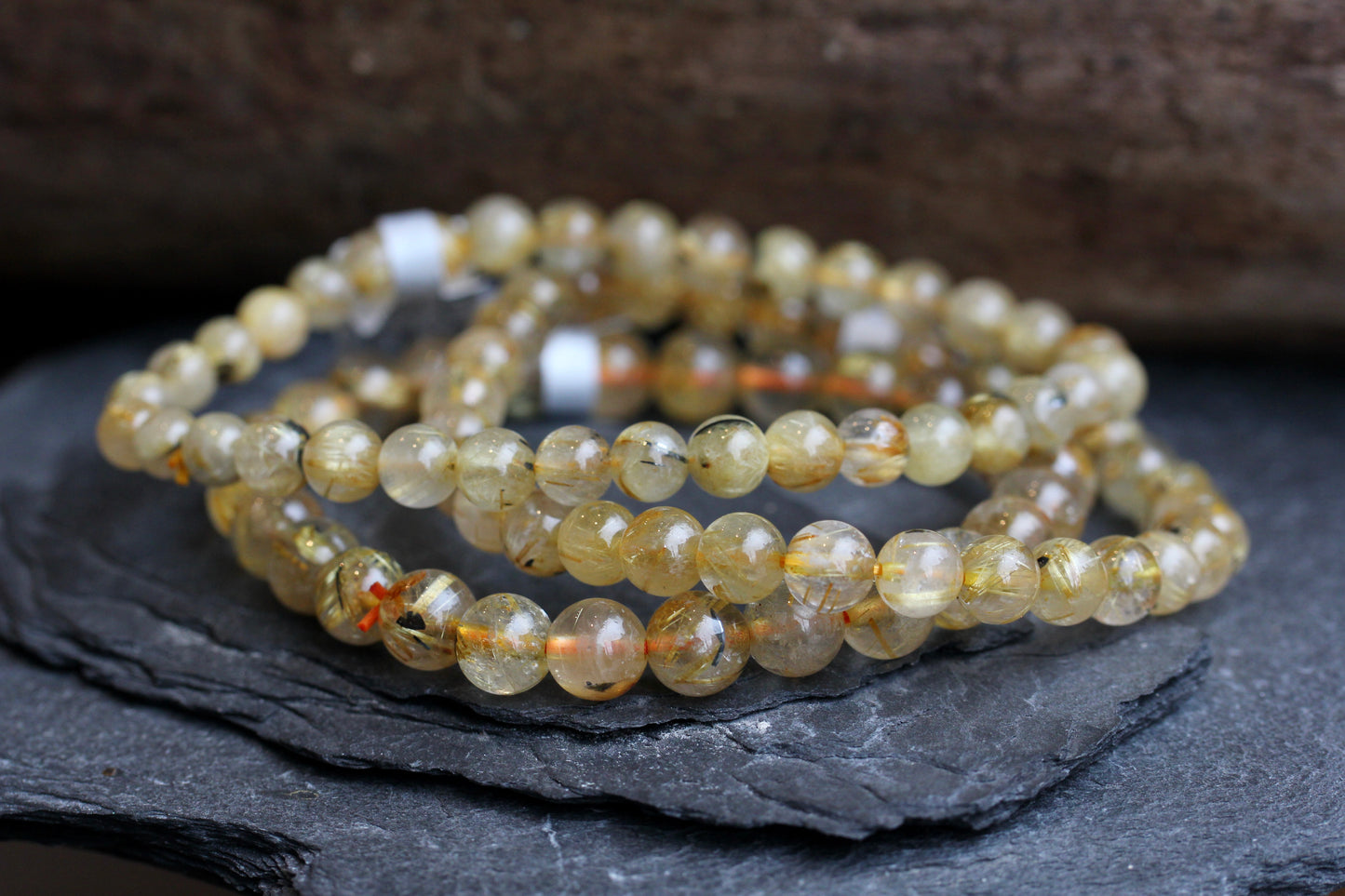 Rutilated Quartz Stretch Bracelets