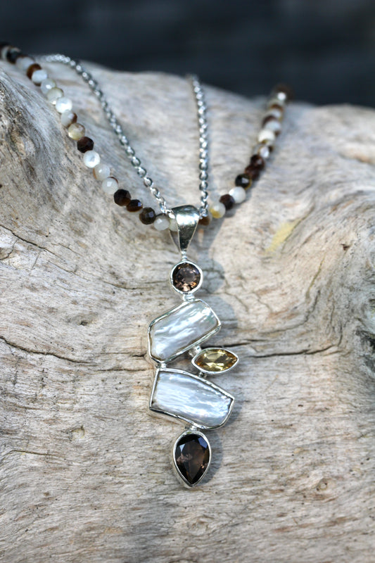 Smokey Pearl Necklace
