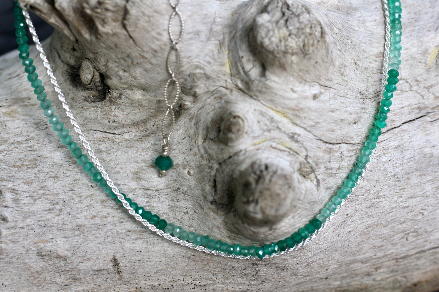Green Onyx Ombre Choker