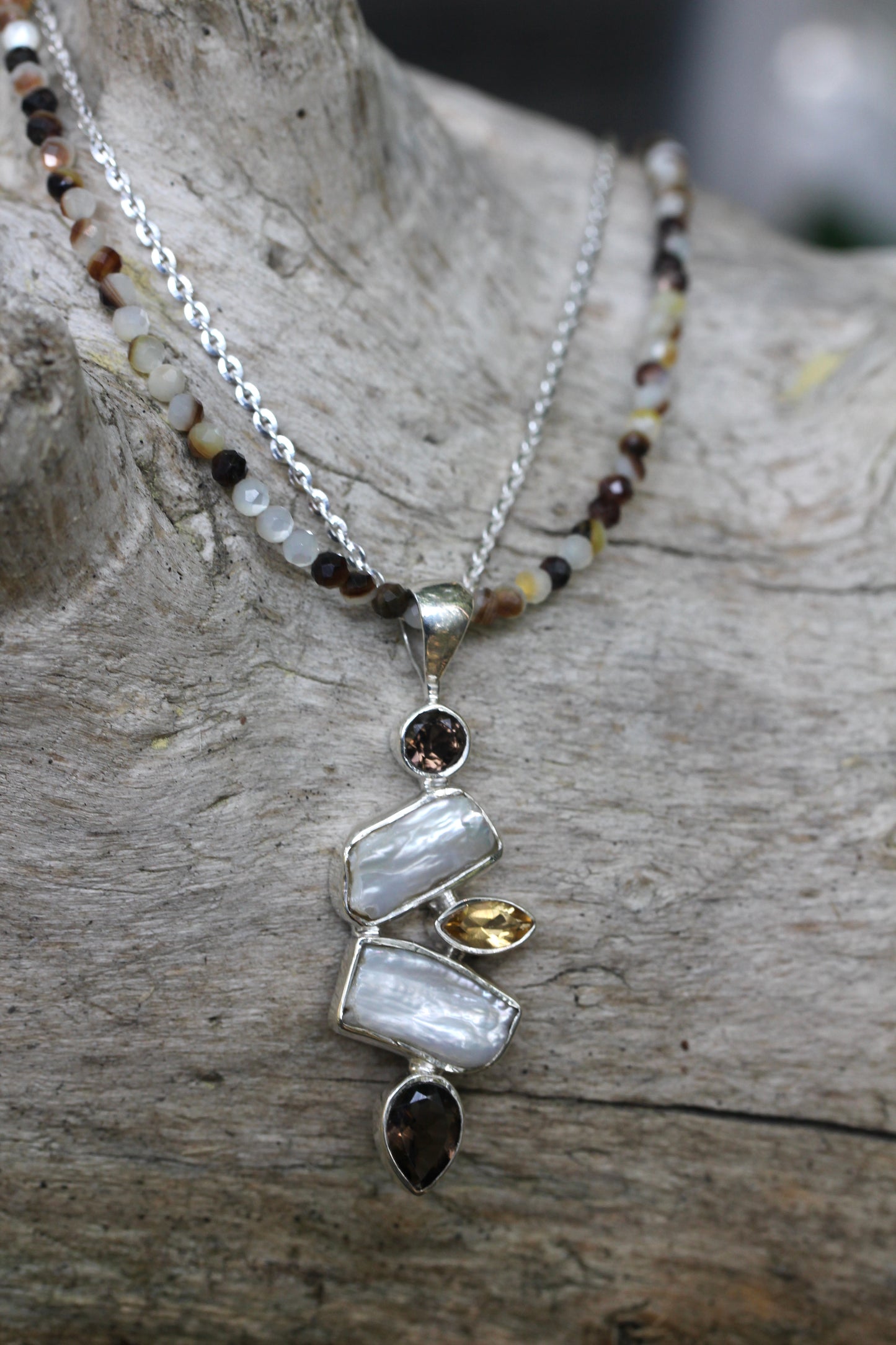 Smokey Pearl Necklace