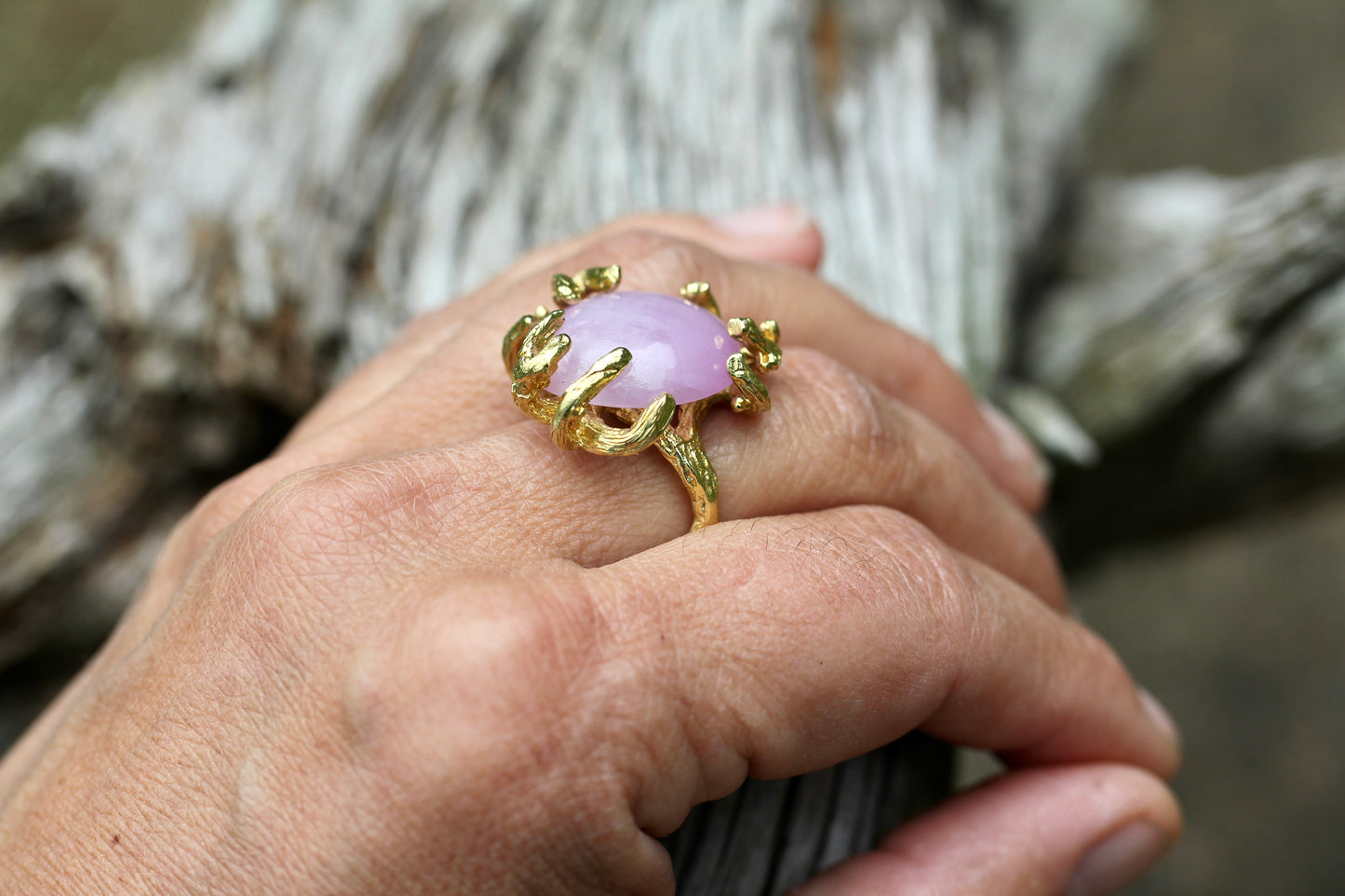 Kunzite Branch Ring