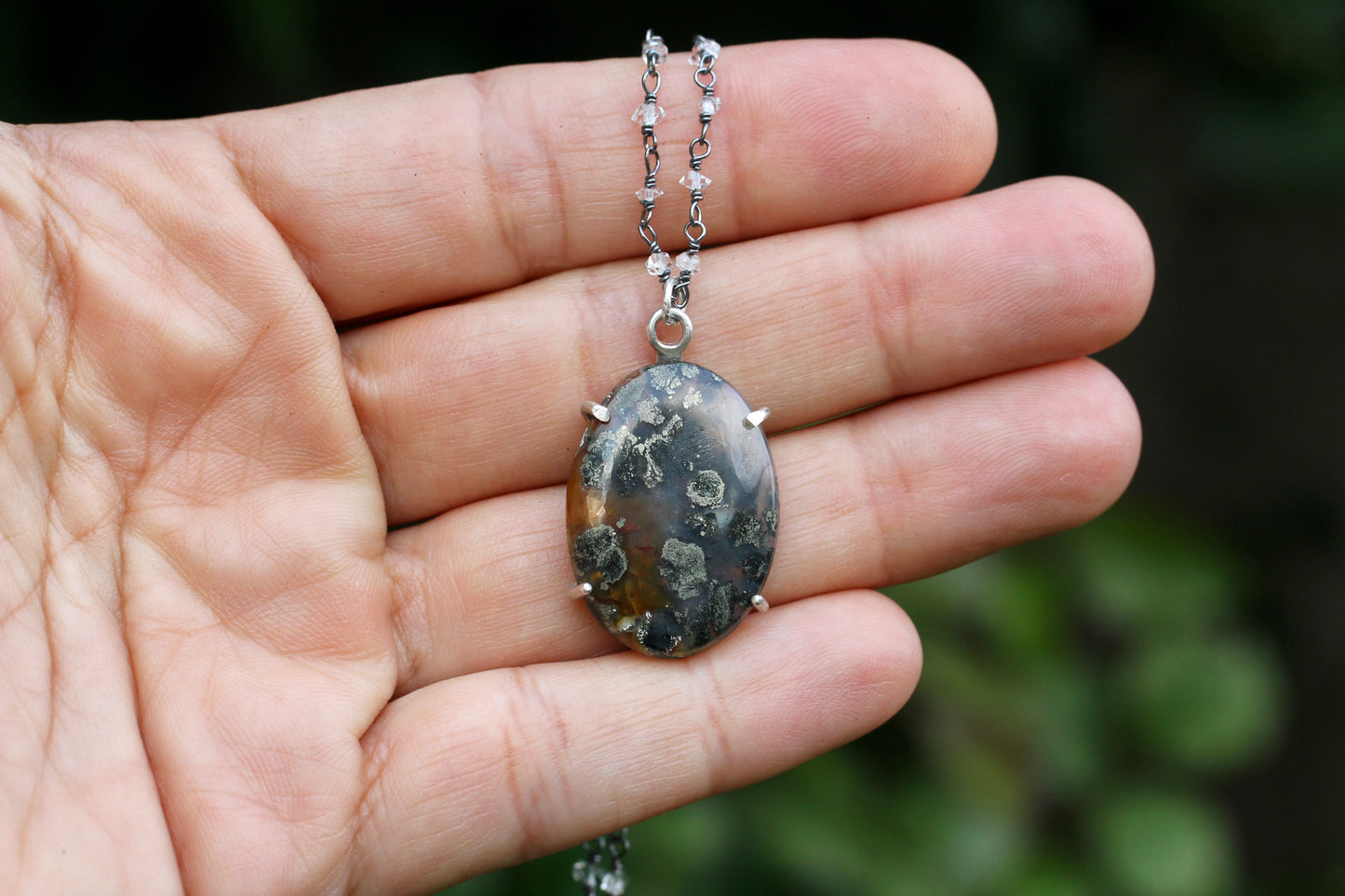 Marcasite Quartz Necklace