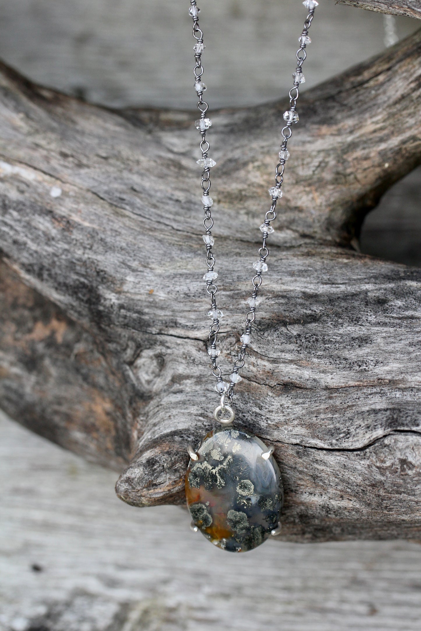 Marcasite Quartz Necklace