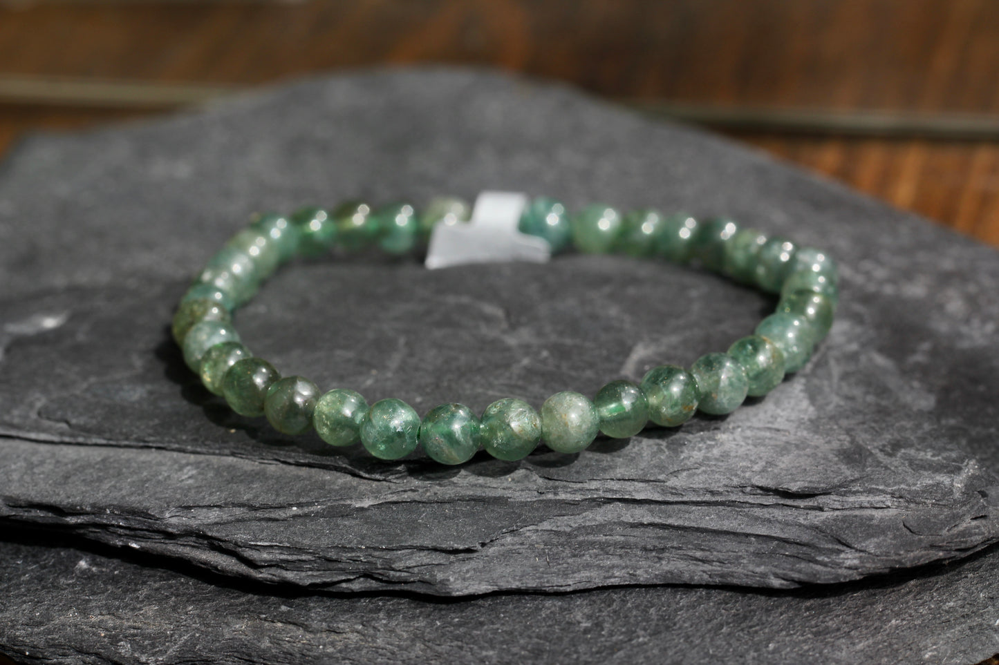 Green Apatite Stretch Bead Bracelets