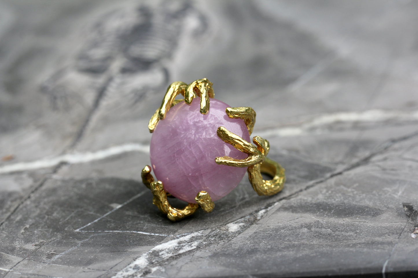 Kunzite Branch Ring