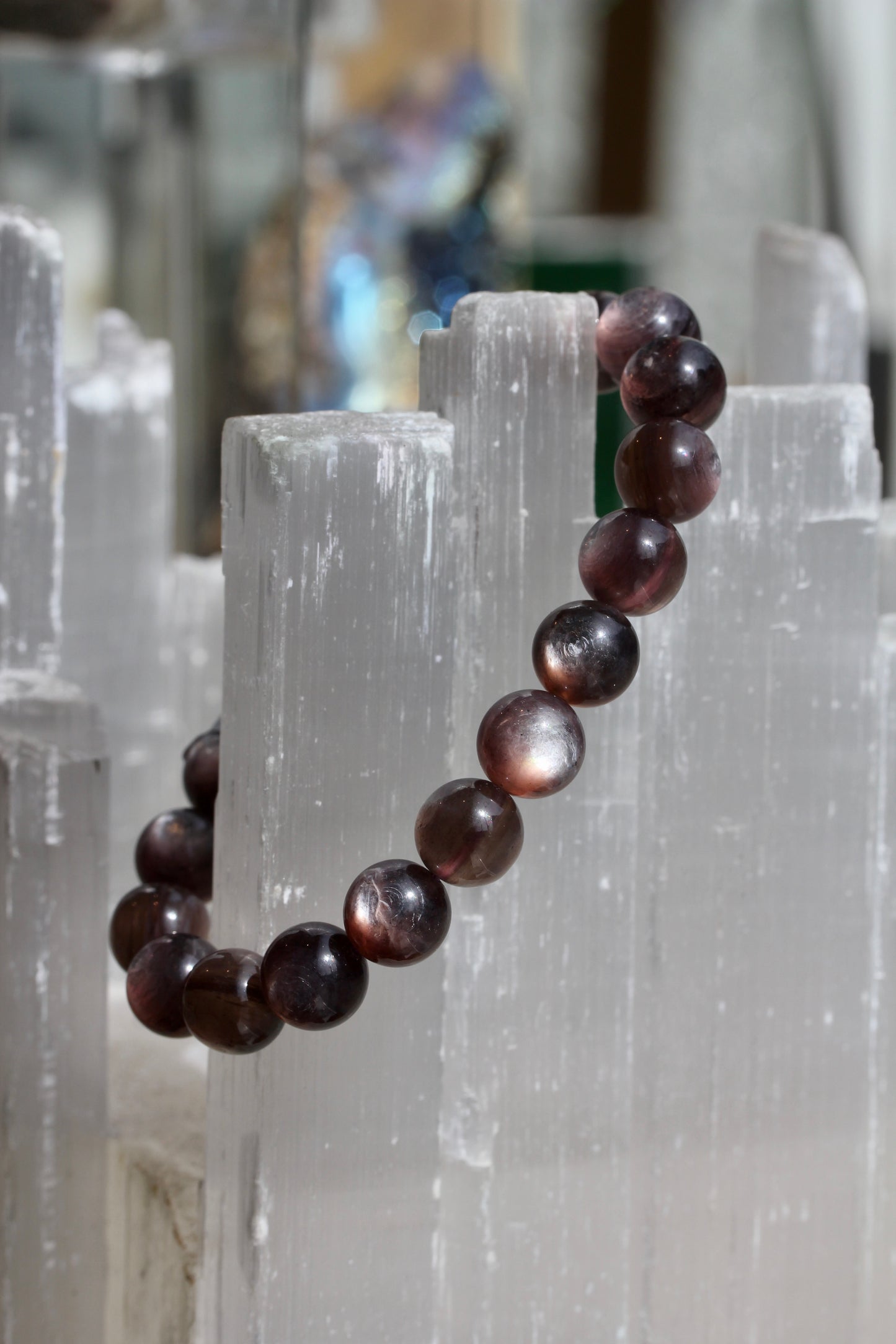 Lepidolite Beaded Stretch Bracelets