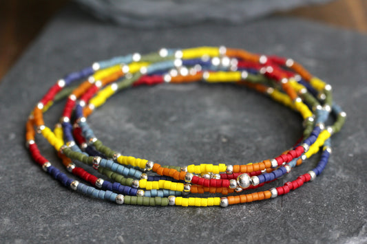 Rainbow Miyuki Delica Bead Bracelet