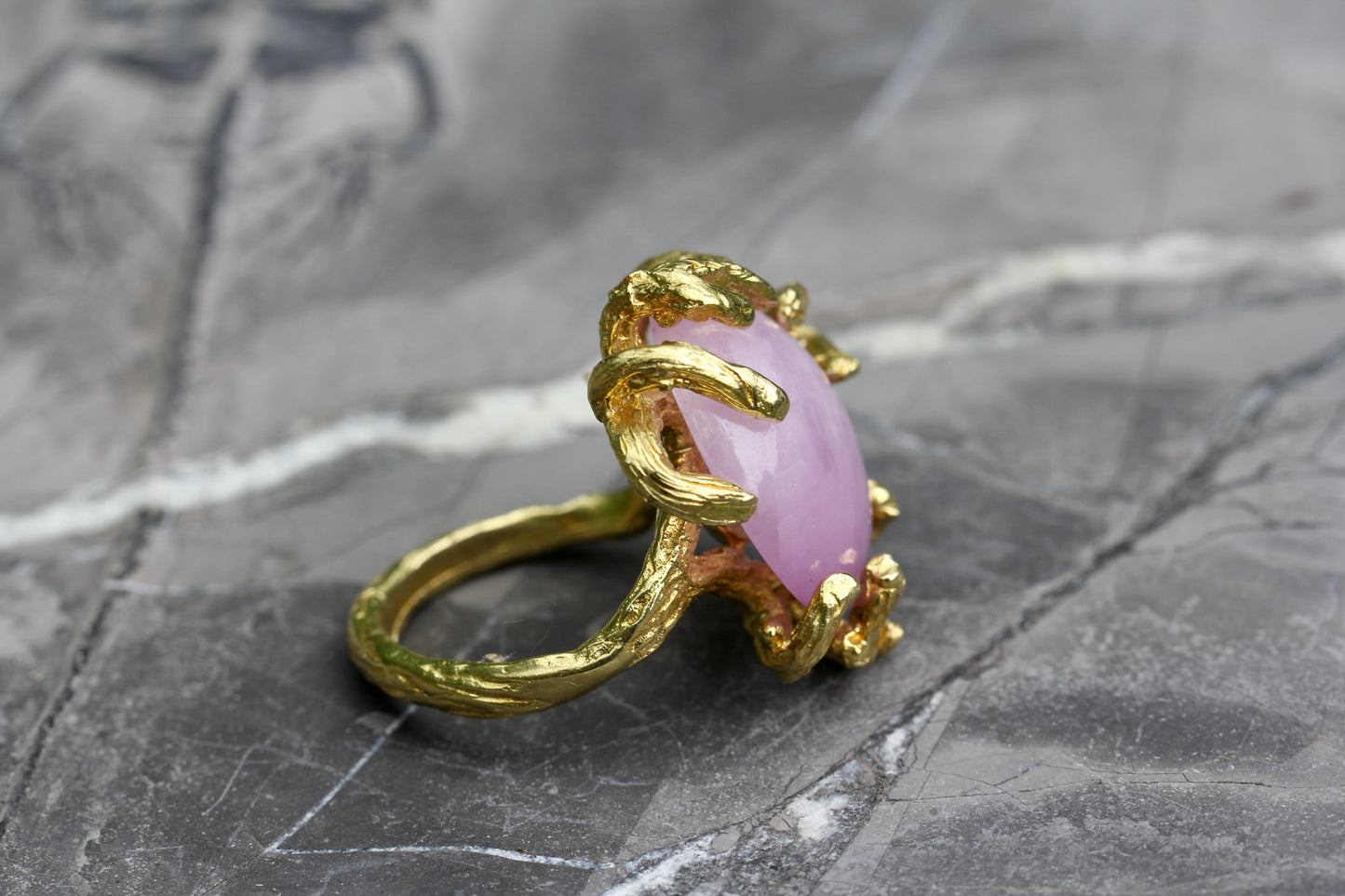 Kunzite Branch Ring