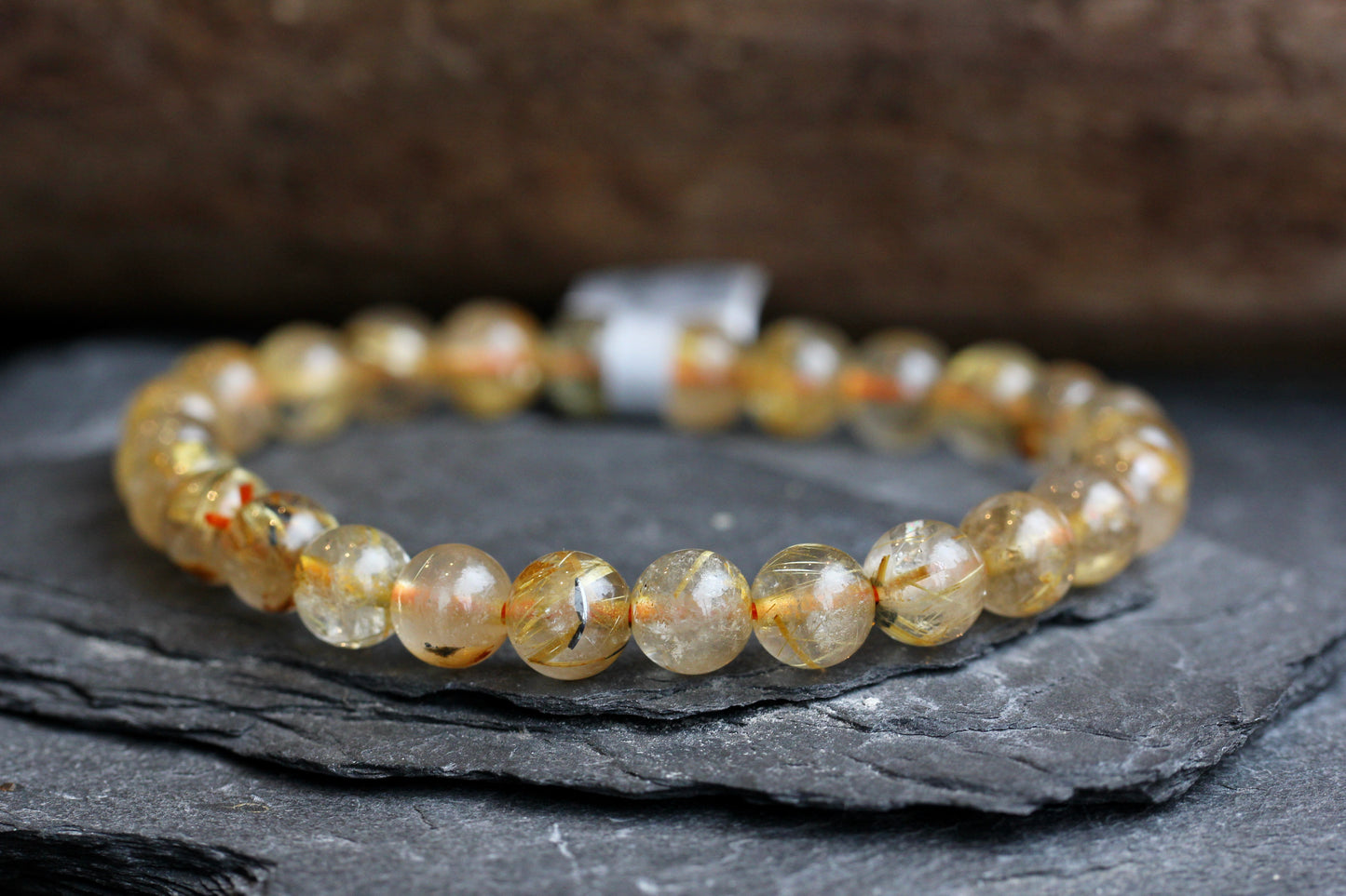 Rutilated Quartz Stretch Bracelets