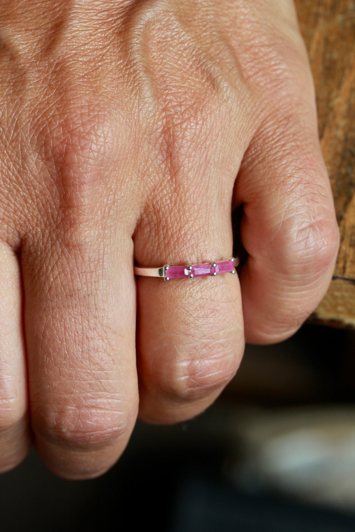Ruby Baguette Ring