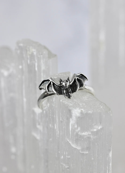 Silver Bat Ring