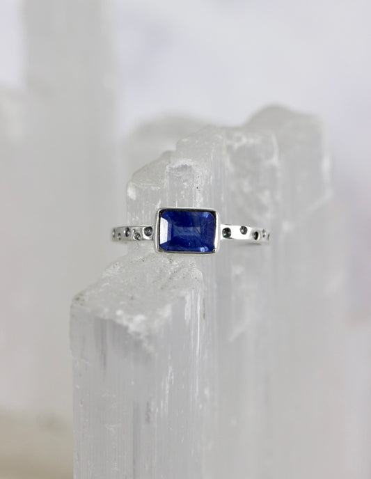 Sapphire Ring Baguette Ring