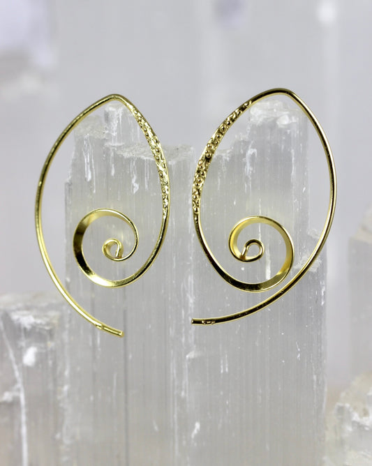 Spiral V Wire Earrings
