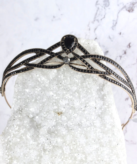 Black and Red Goth Tiara