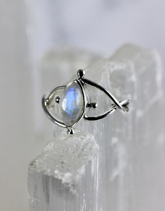 Whimsical Moonstone Ring