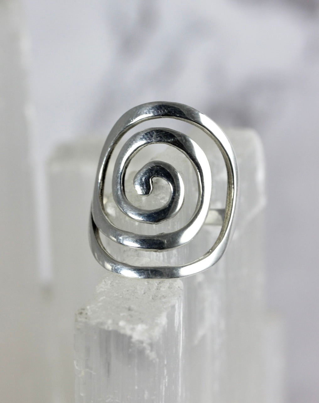 Silver Spiral Ring