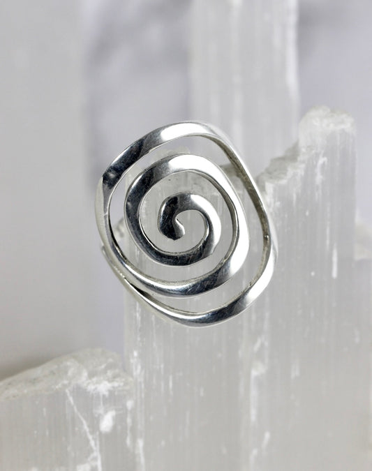 Silver Spiral Ring