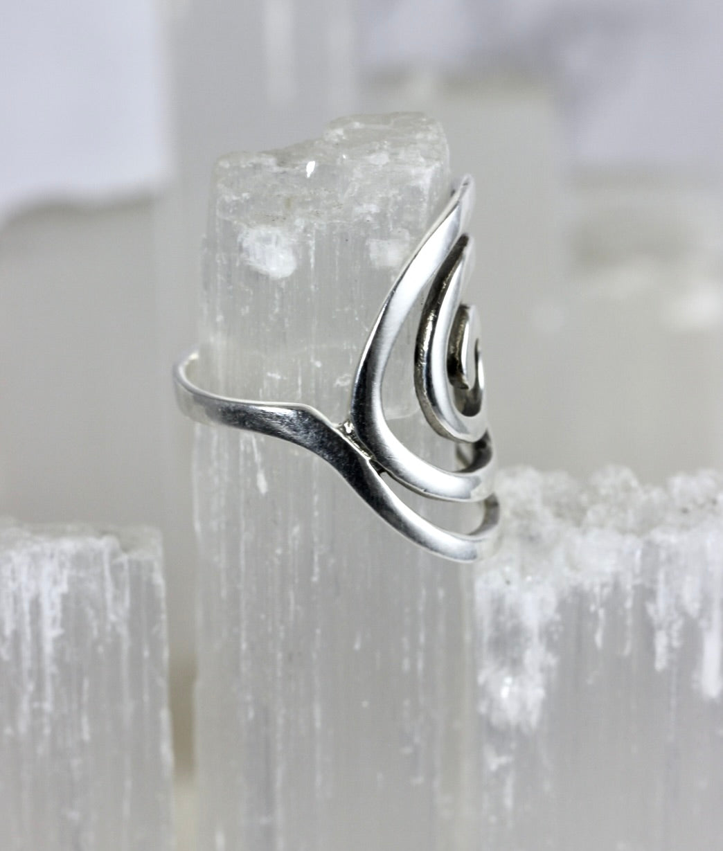 Silver Spiral Ring