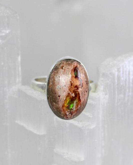 Mexican Fire Opal Ring