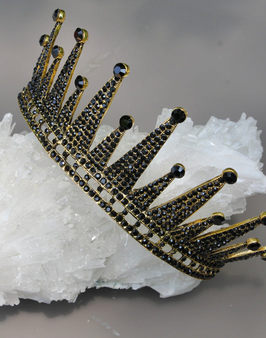 Spiky Black Tiara
