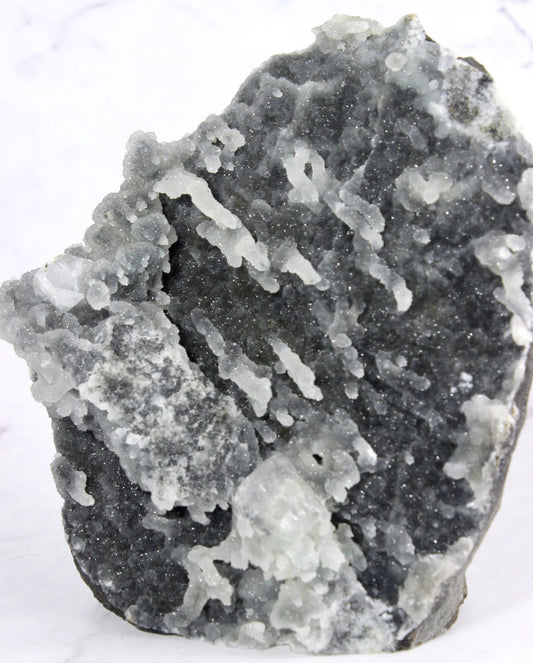 Black Chalcedony Apophyllite Druzy
