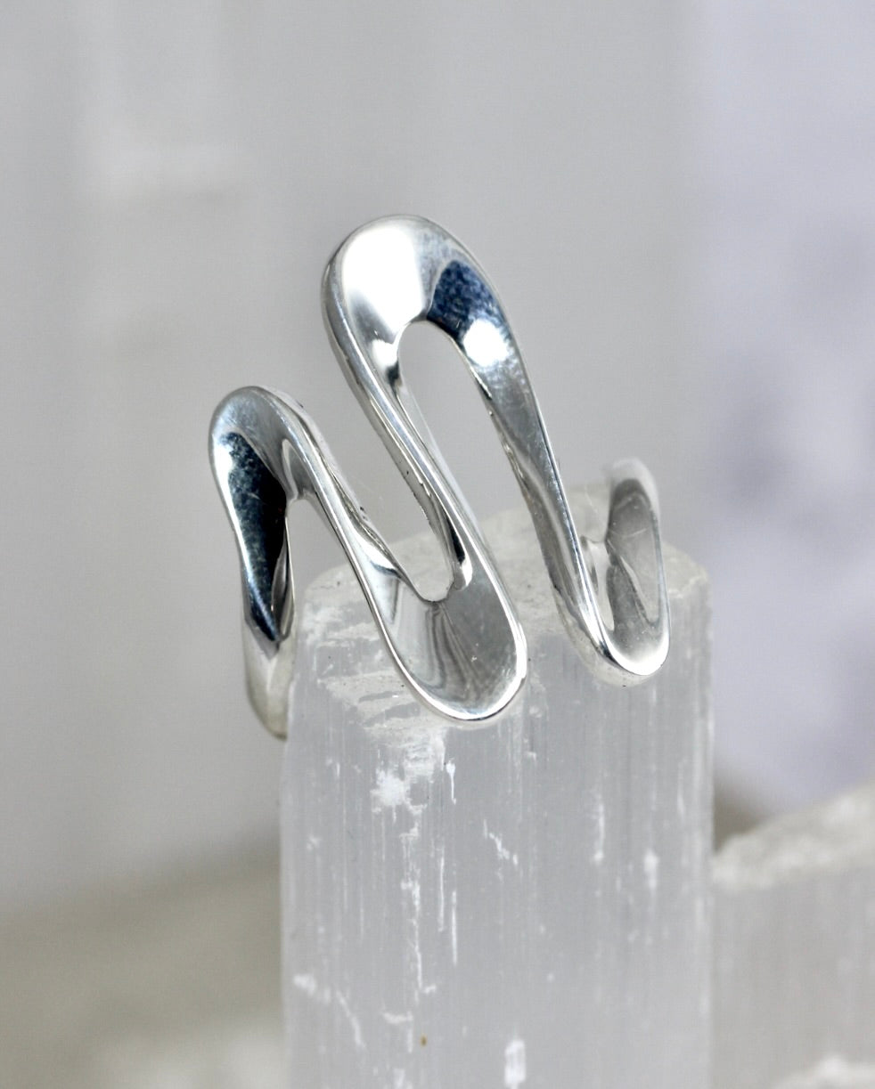 Silver Abstract Ring – Annick Designs