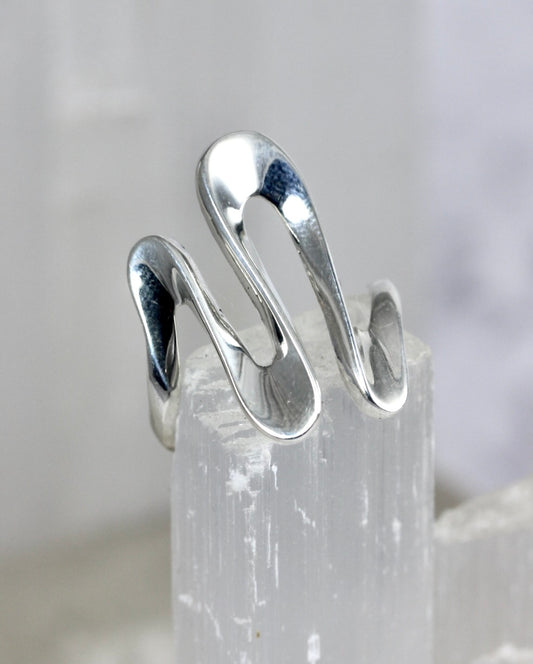 Silver Abstract Ring