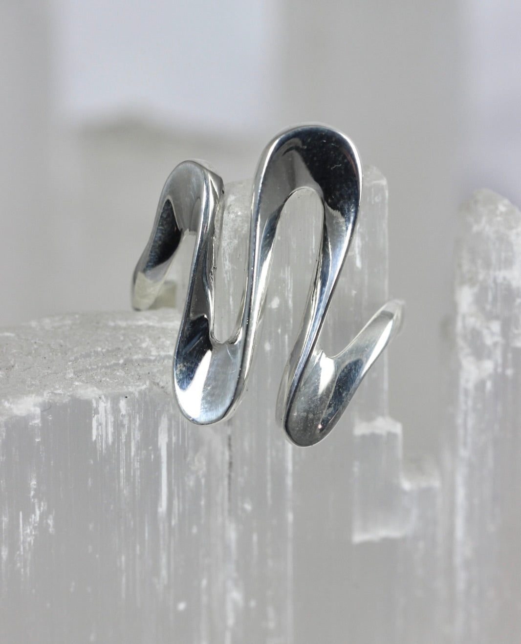 Silver Abstract Ring