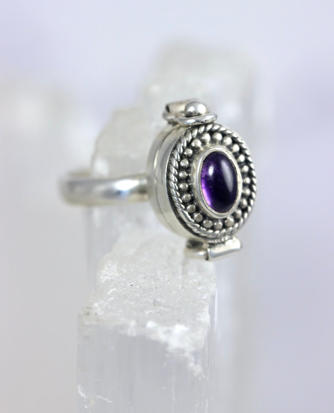Gemstone Poison Rings