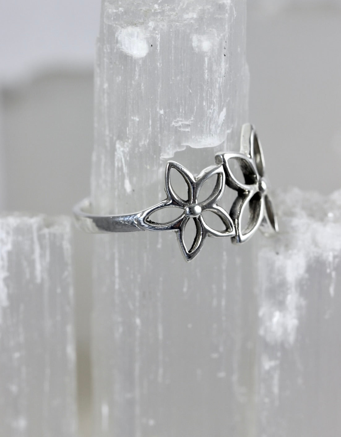 Silver Flower Ring