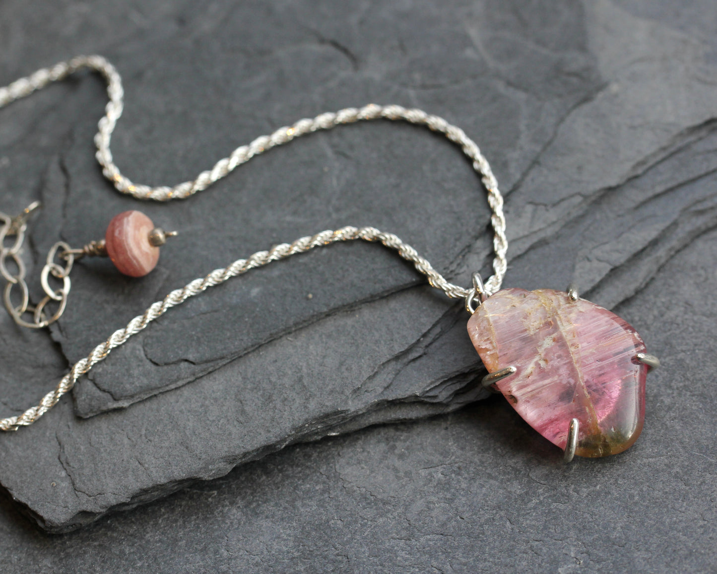 Watermelon Tourmaline Necklace