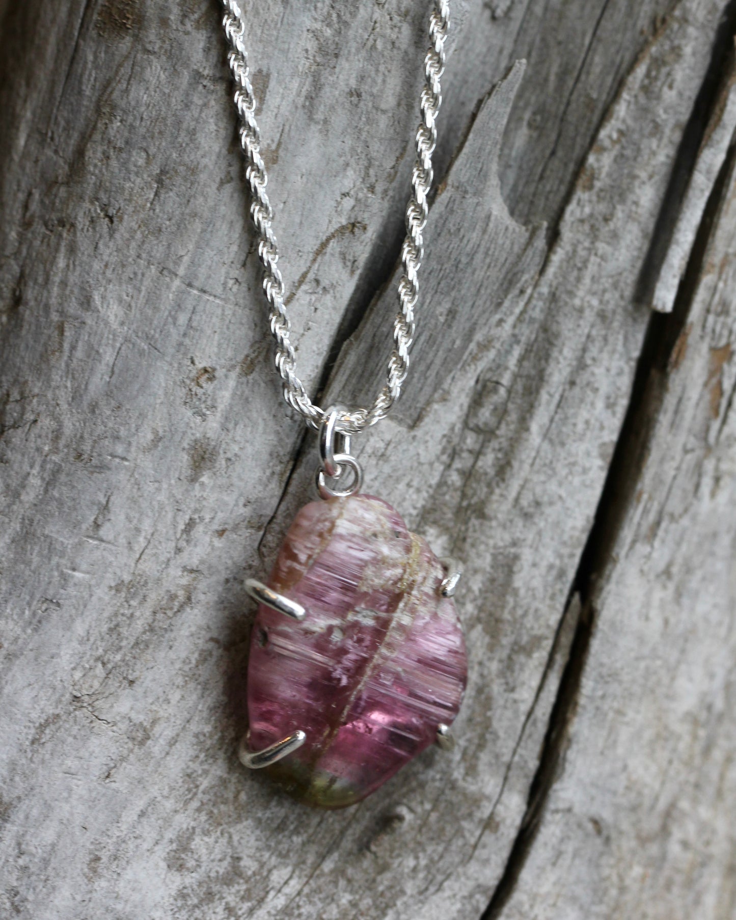 Watermelon Tourmaline Necklace