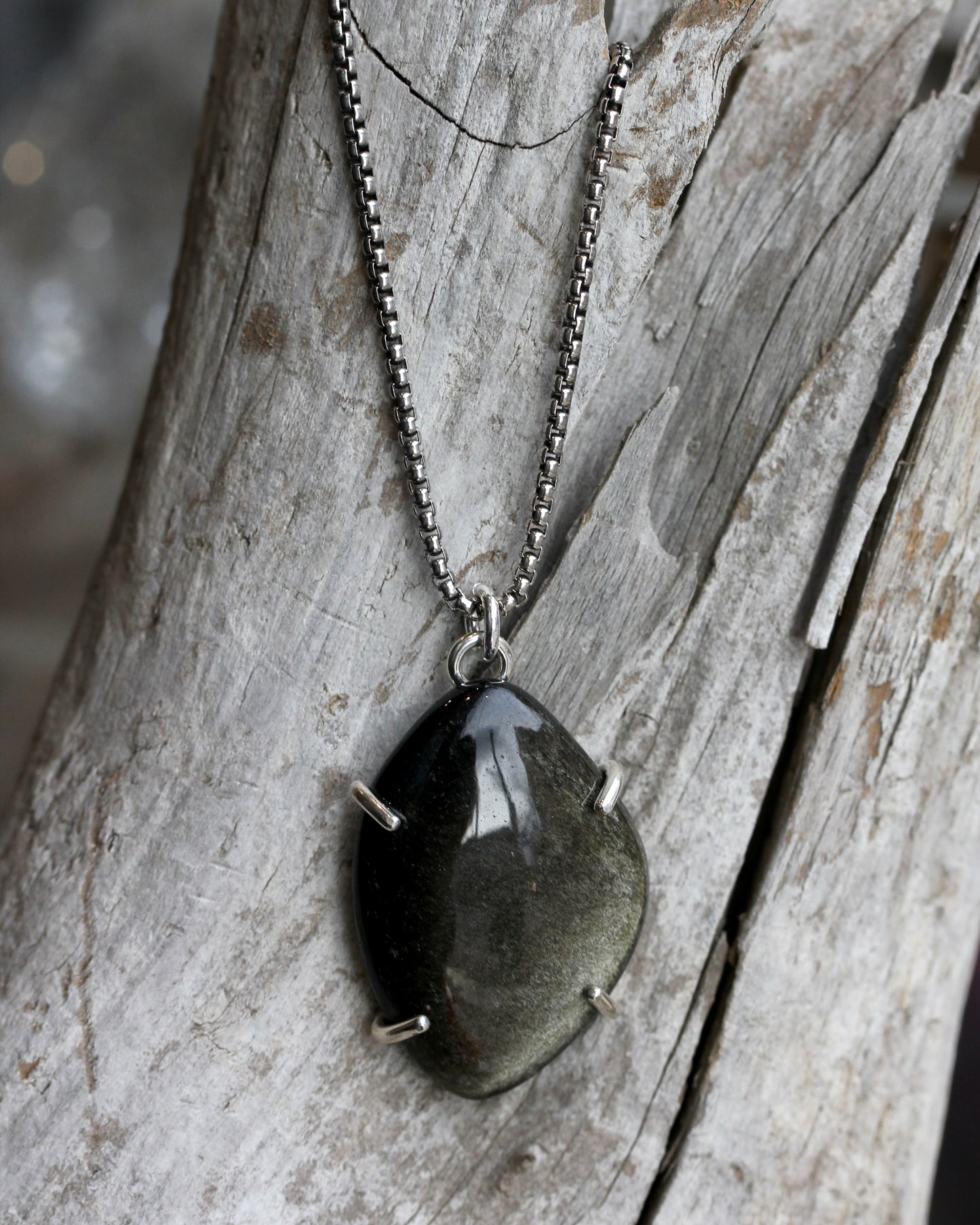 Gold Sheen Obsidian Necklaces