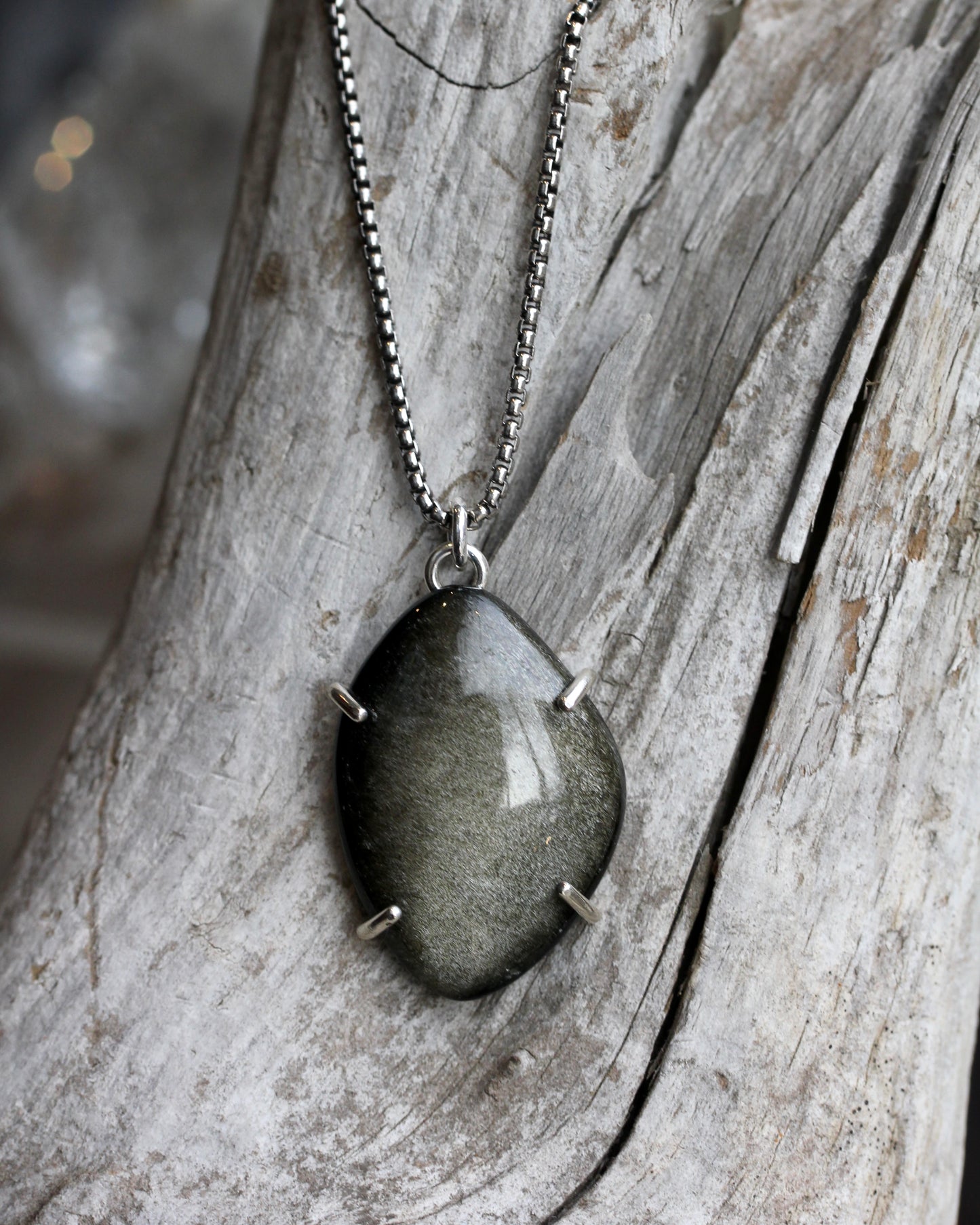 Gold Sheen Obsidian Necklaces