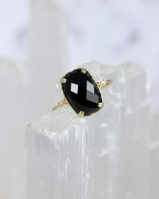 Black Agate Ring