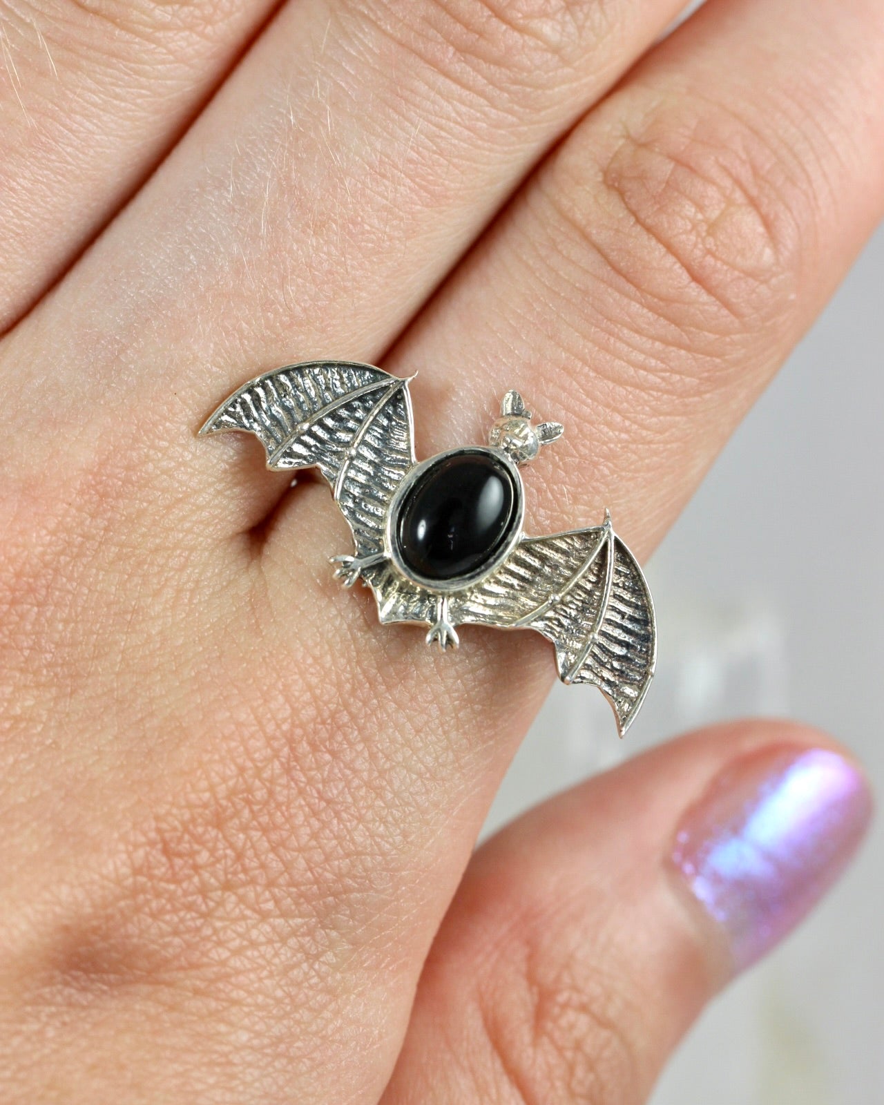 Gemstone Bat Rings