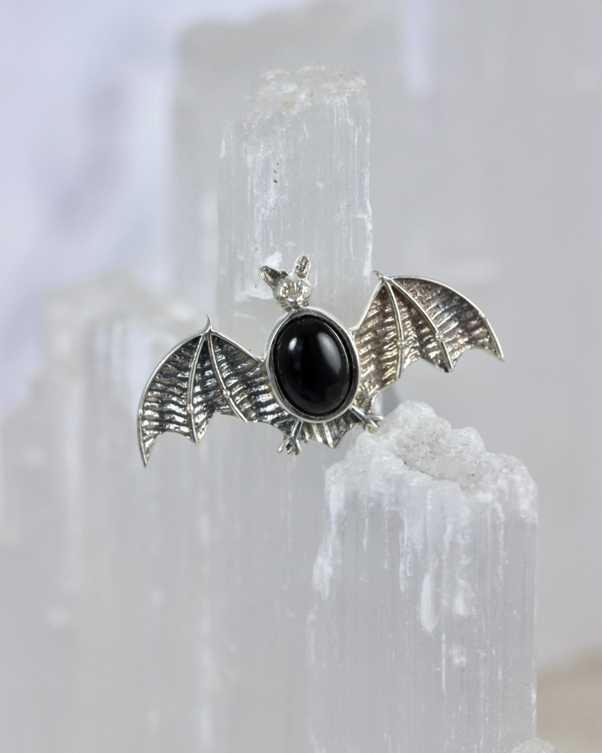 Gemstone Bat Rings