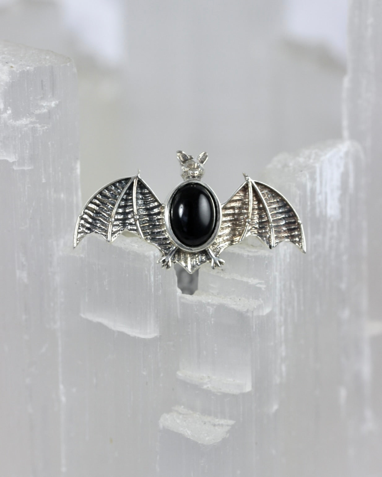 Gemstone Bat Rings
