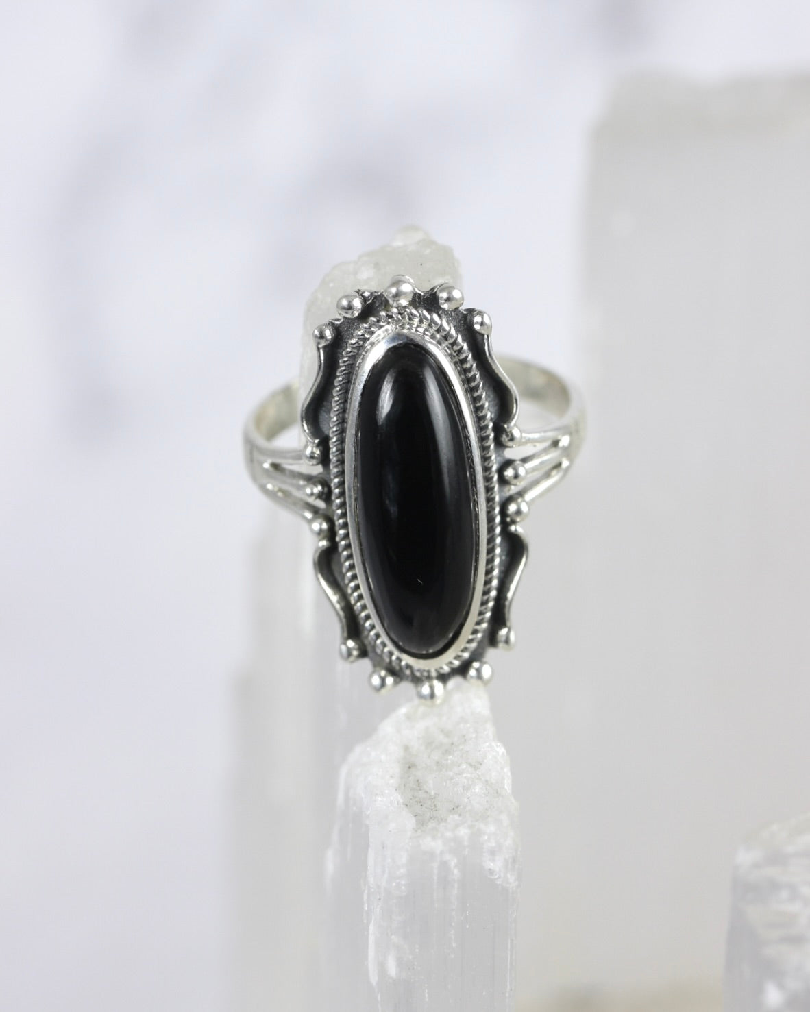 Black Onyx Statement Ring